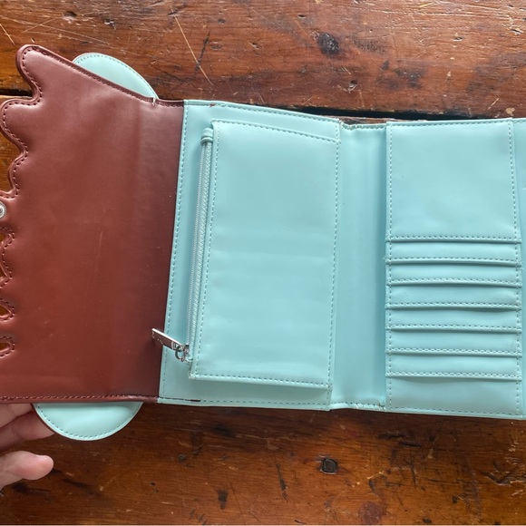 Novelty Ice Cream Sundae Wallet - Mint & Red - Picture 3 of 4